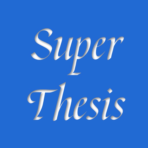 Super Thesis-Thesis 助手 v2.2.9最新版 Super Thesis-Thesis 助手 v2.2.9最新版
