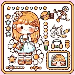 换装安静书 v1.2-卡通女孩换装自由DIY游戏 换装安静书 v1.2-卡通女孩换装自由DIY游戏