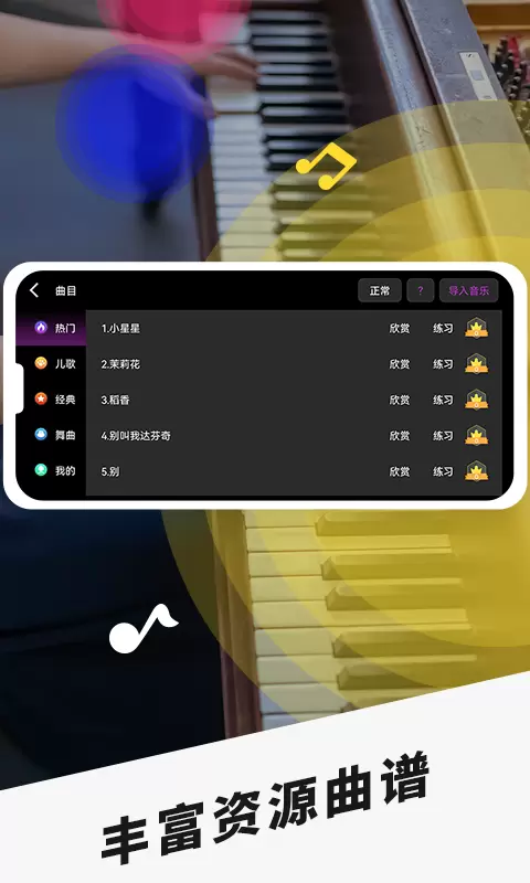 手机模拟钢琴 v2.6-手机也能弹钢琴截图3