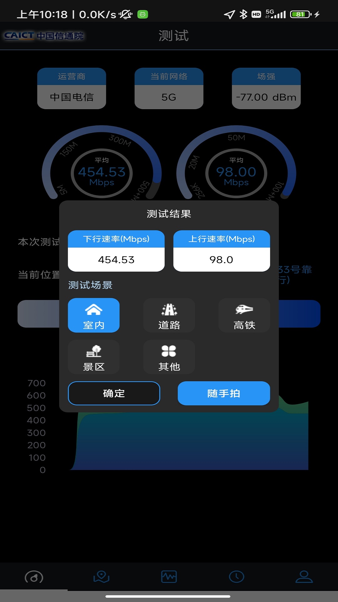 5G云测v2.1.17-5G网络，一键测速截图2