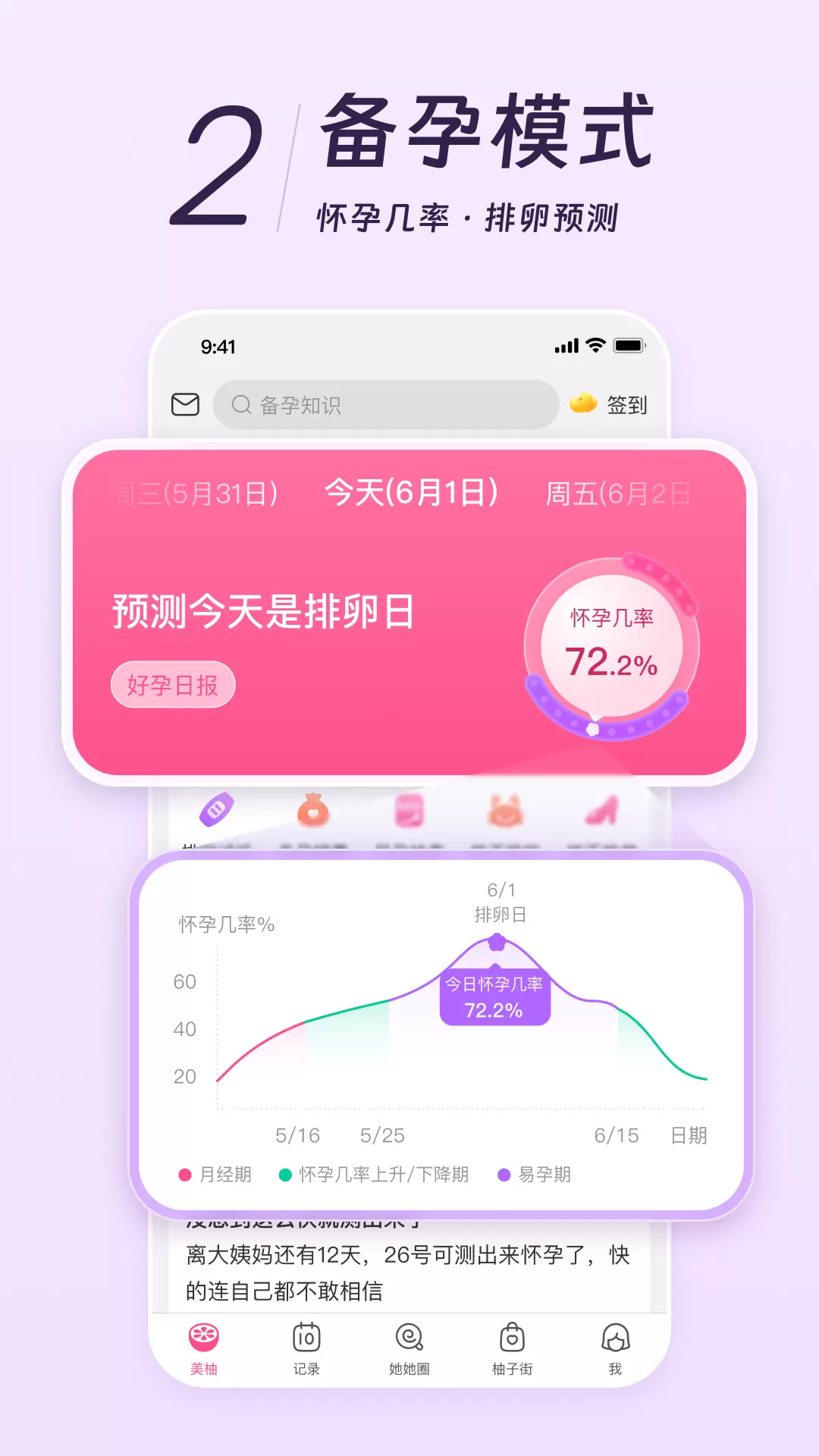 美柚最新版v8.75.0.0-月经期备孕怀孕育儿，守护女生！截图3