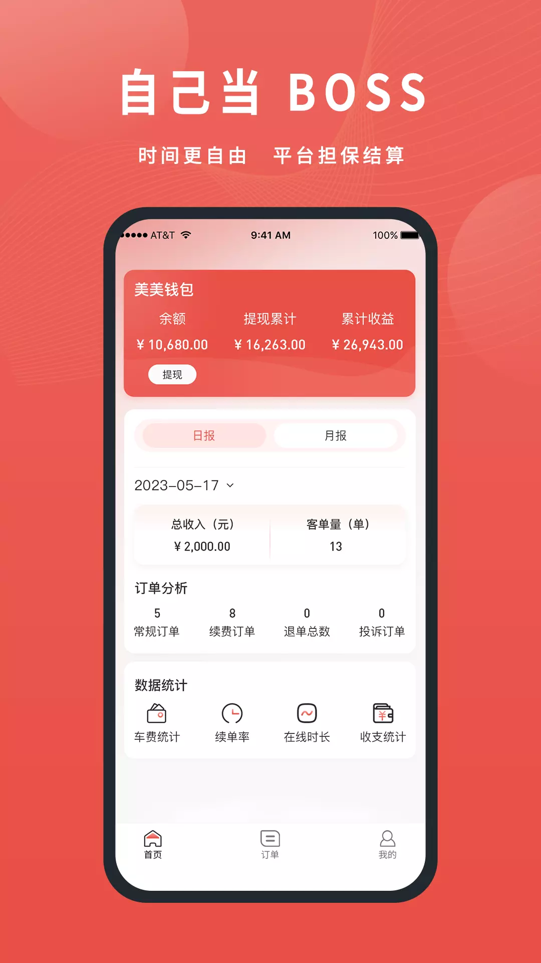 美天到家商家-自己当BOSSv1.0.4-在家附近就接单截图1