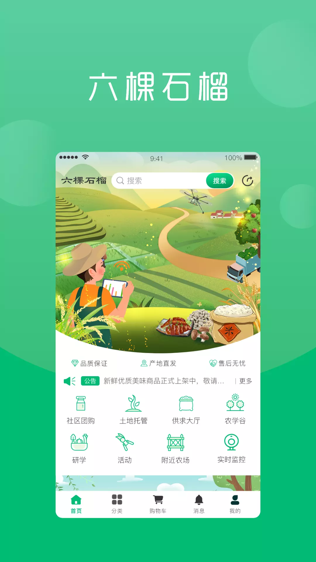 六棵石榴v1.0.9-电商助推产业，促进乡村振兴截图1