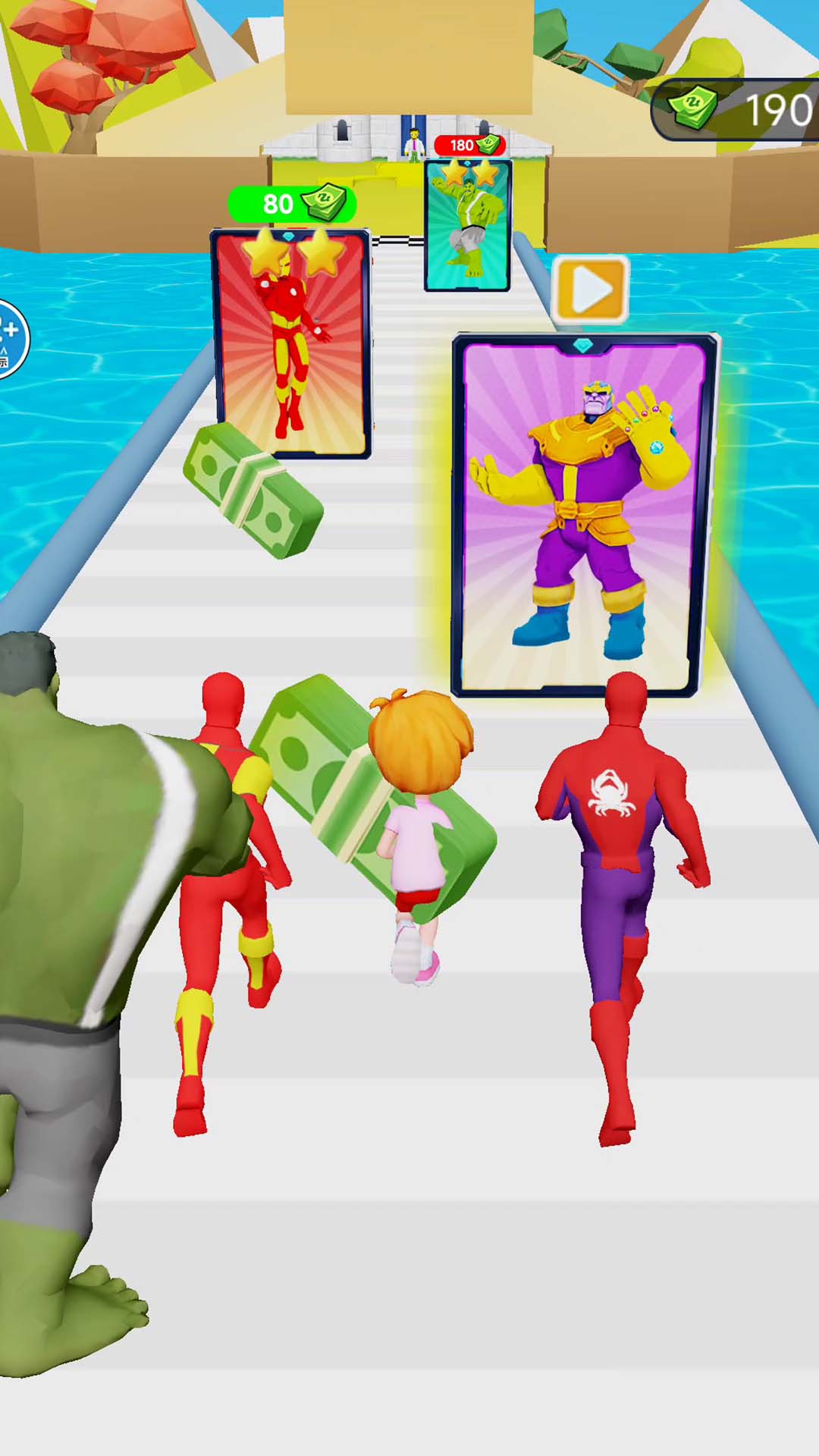 进击的勇士-绿巨人冲锋v1.0-集结英雄超人伙伴跑酷闯关截图3
