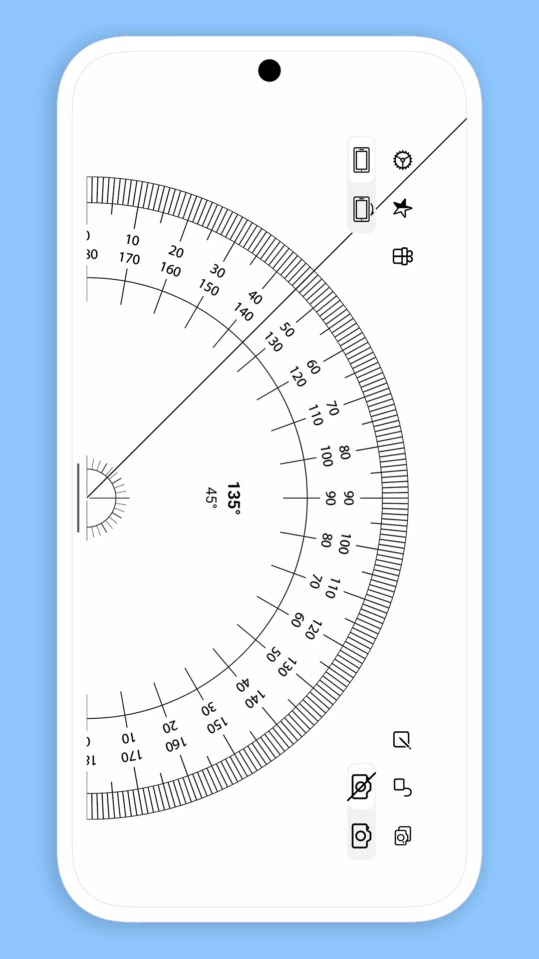 掌上量角器v2.4.331-用手机当量角器测量角度截图2