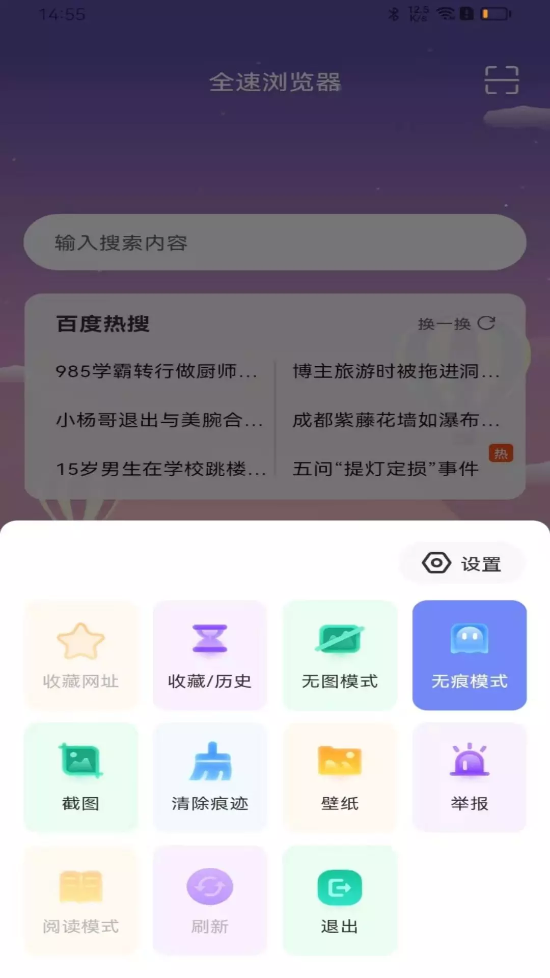 全速浏览器最新版v1.0.2-简单与速度带来的浏览体验截图3