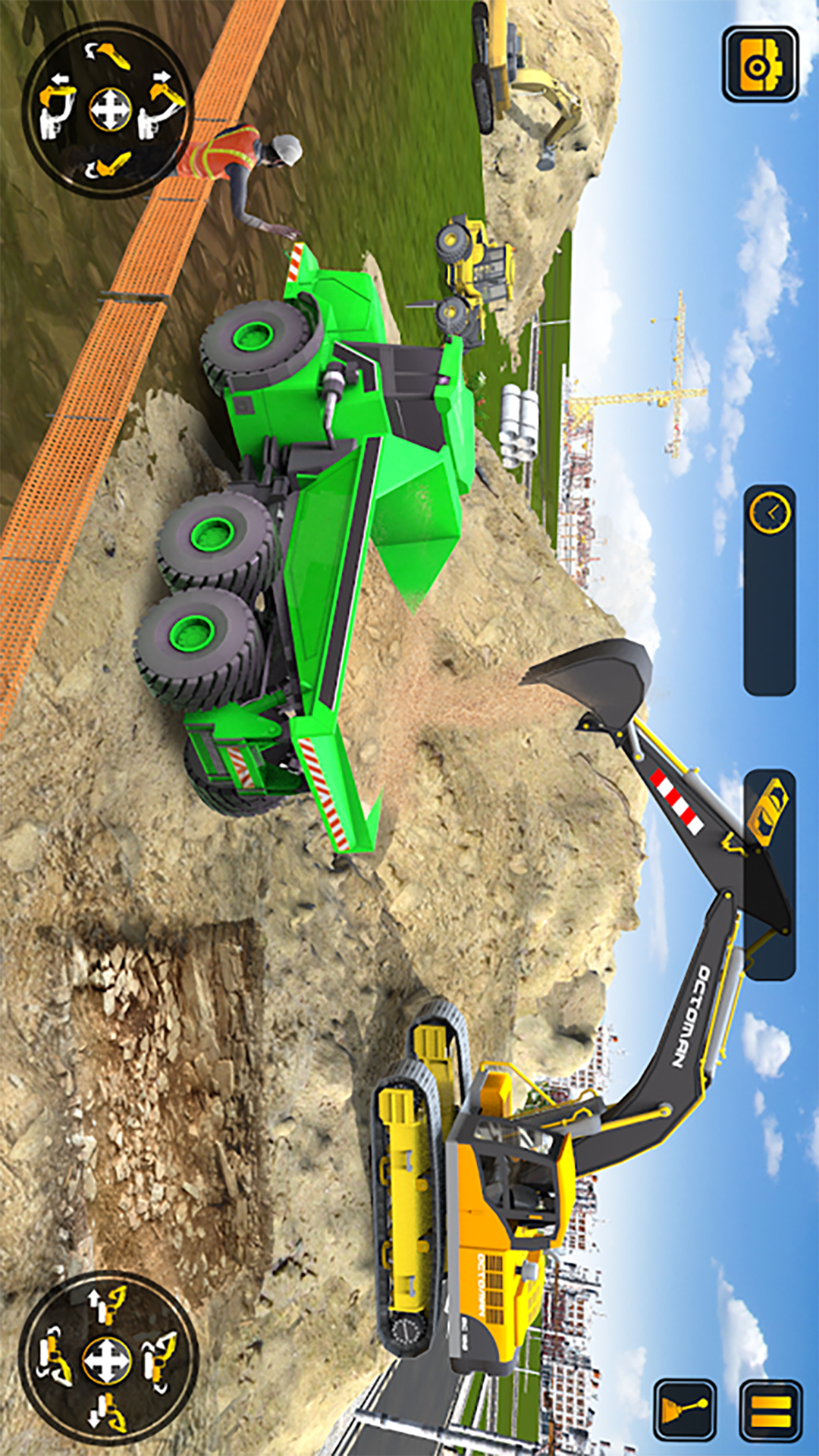 挖掘世界模拟装卸安卓版v3.5.11-一款挖掘机驾驶模拟类游戏截图1